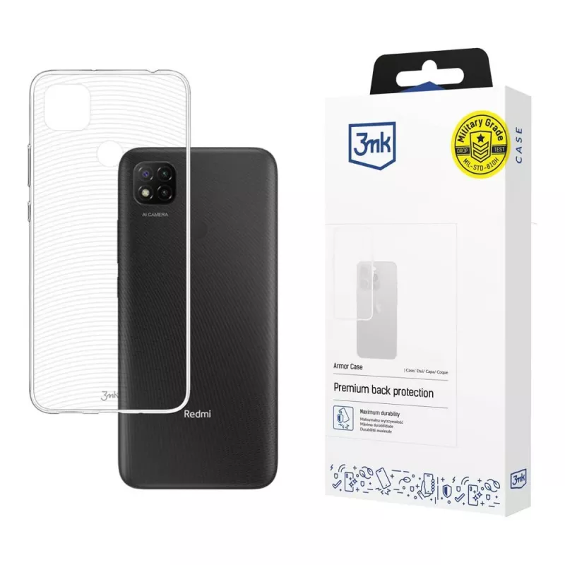 3mk Armor Case Xiaomi Redmi 9C telefoonhoesje, transparant