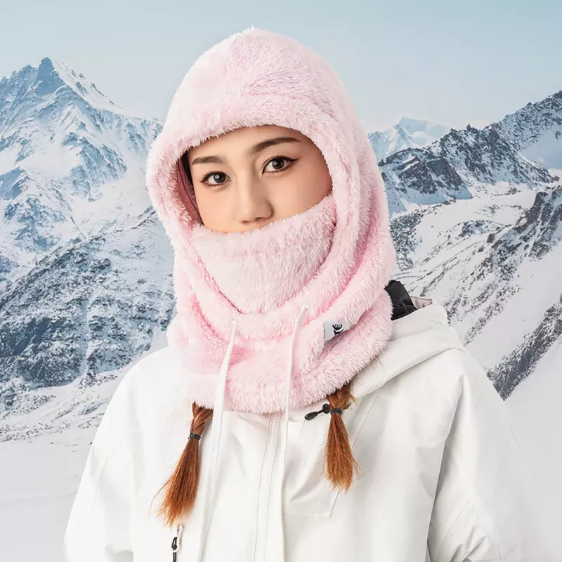 Qunature Arctic Velvet skibivakmuts, maat M, roze