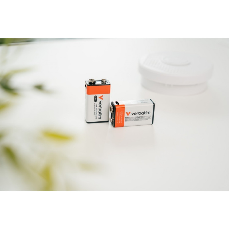 Verbatim 30251 USB-C oplaadbare batterij Li-ion 9V 335 mAh (1 st)