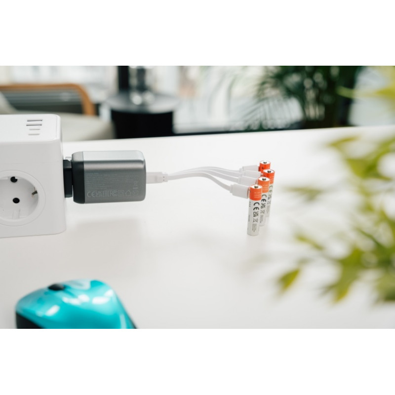 Verbatim 30250 USB-C oplaadbare batterijen Li-ion AAA 500 mAh (4 stuks)