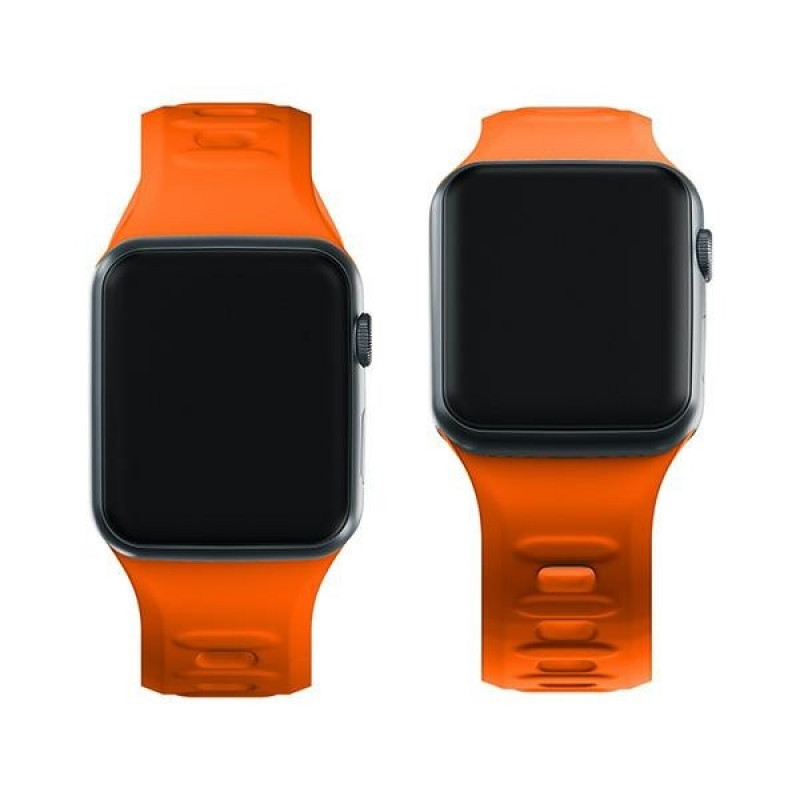 3mk Siliconen horlogeband voor Apple Watch 38/40/41 mm, oranje