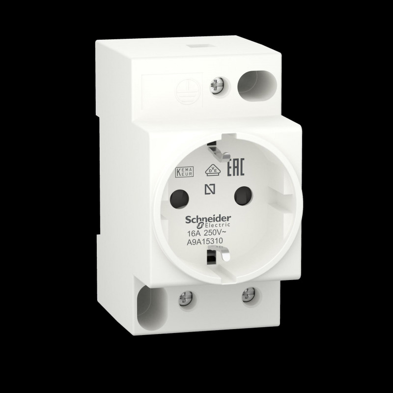 Schneider Electric A9A15310 contactdoos, 16 A, 250 V, 2P+E, DIN 49440
