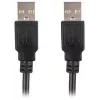 Lanberg USB-A M/M 2.0-kabel 0,5 m, zwart