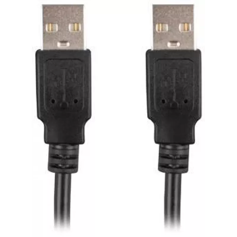 Lanberg USB-A M/M 2.0-kabel 0,5 m, zwart