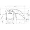 CDVI P300EVO elektromagnetisch deurprofielslot 400 mm, 300 kg, bewaakt (52870)