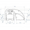 CDVI P300EVO elektromagnetisch deurprofielslot 400 mm, 300 kg, bewaakt (52870)