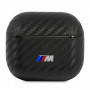 BMW BMA3WMPUCA PU Carbon M Collection hoesje voor Apple AirPods 3, zwart