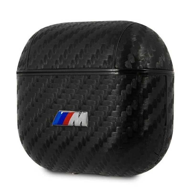 BMW BMA3WMPUCA PU Carbon M Collection hoesje voor Apple AirPods 3, zwart