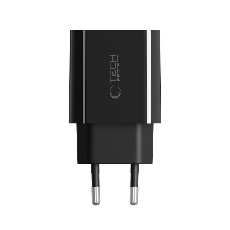 Tech-Protect NC20W USB-C-oplader PD 20W, zwart