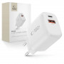 Tech-Protect NCA20 USB-A, USB-C wandlader PD 20W / QC3.0, wit