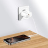 Tech-Protect NCA30 USB-A, USB-C wandlader PD 30W / QC3.0, wit