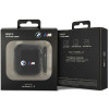 BMW BMA2WMPUCA2 Carbon Double Metal Logo hoesje voor Apple AirPods 1/2, zwart