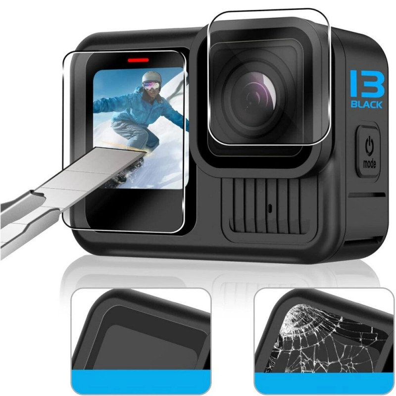 Tech-Protect Glass Fit+ gehard glas voor GoPro Hero 13 (2 st.), transparant
