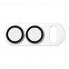 PanzerGlass Fender camerabeschermer voor iPhone Duo, wit