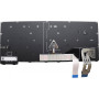Lenovo-toetsenbord 5N21M38191, zwart, verlicht, Engelse U.K.-indeling