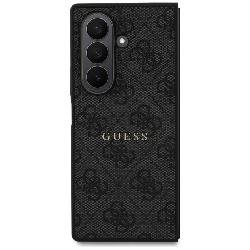 Guess 4G Classic MagSafe-hoesje voor Samsung Galaxy Z Fold7, zwart