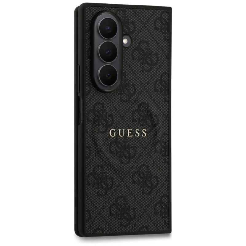 Guess 4G Classic MagSafe-hoesje voor Samsung Galaxy Z Fold7, zwart