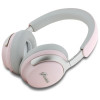 Guess GUBHC22PSBCSMP draadloze over-ear hoofdtelefoon met metalen scriptlogo, ANC/ENC, roze