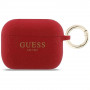 Guess Silicone Glitter Ring-hoesje voor Apple AirPods Pro 3, fuchsia