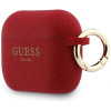 Guess Silicone Glitter Ring-hoesje voor Apple AirPods Pro 3, fuchsia