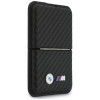 BMW M Carbon Metal Logos MagSafe-portemonnee, zwart