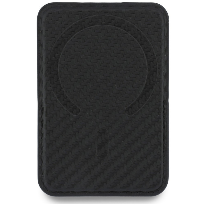 BMW M Carbon Metal Logos MagSafe-portemonnee, zwart