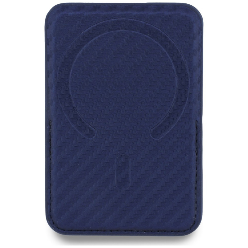 BMW M Carbon Metal Logos MagSafe-portemonnee, marineblauw