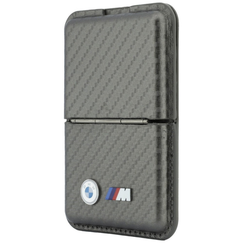 BMW M Carbon Metal Logos MagSafe-portemonnee, antraciet
