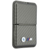 BMW M Carbon Metal Logos MagSafe-portemonnee, antraciet