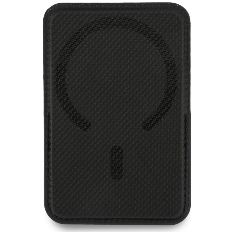 BMW Carbon Metal Logos MagSafe-portemonnee, zwart