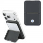 BMW Carbon Metal Logos MagSafe-portemonnee, antraciet