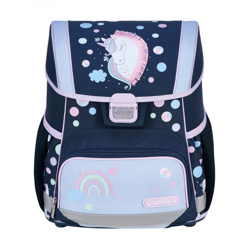 Herlitz Loop Plus Unicorn Dreams set schooltas basisschool, donkerblauw/roze