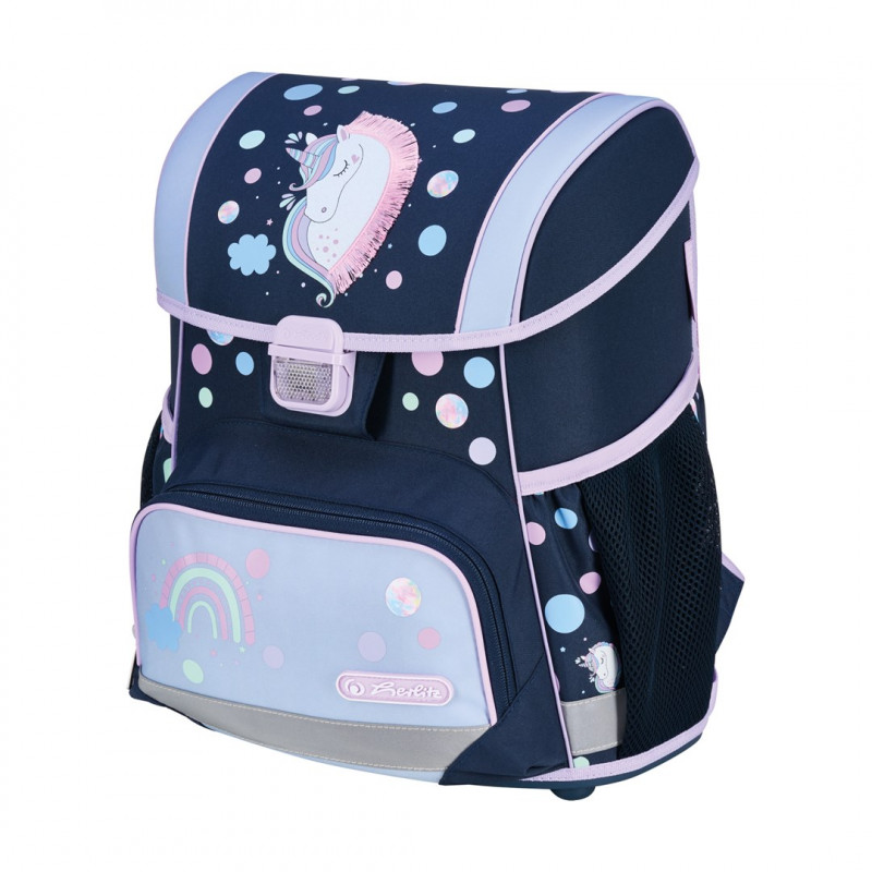 Herlitz Loop Plus Unicorn Dreams set schooltas basisschool, donkerblauw/roze
