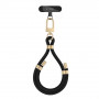 Tech-Protect C4S Rope Wrist Strap, Zwart/Goud