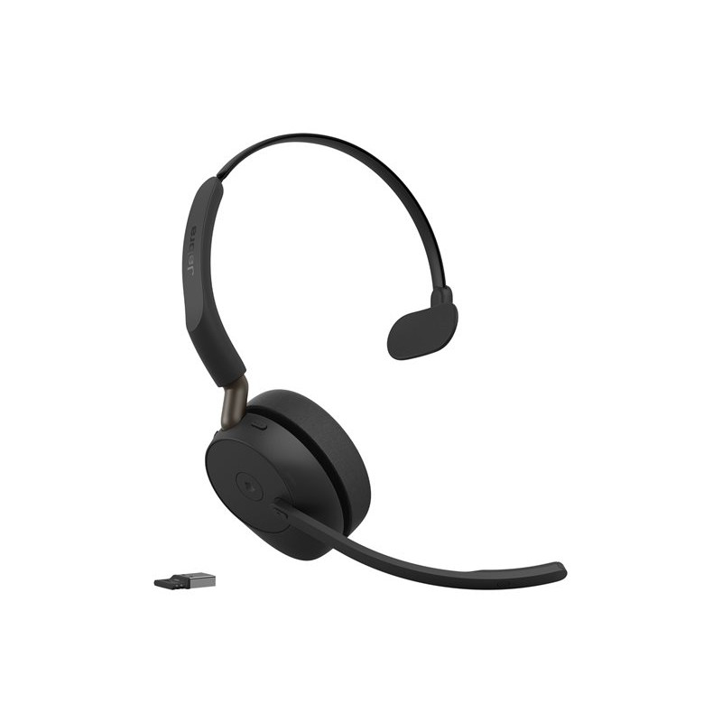 Jabra Evolve3 65 Mono Headset LINK 390a MS met oplaadstandaard, Bluetooth, on-ear