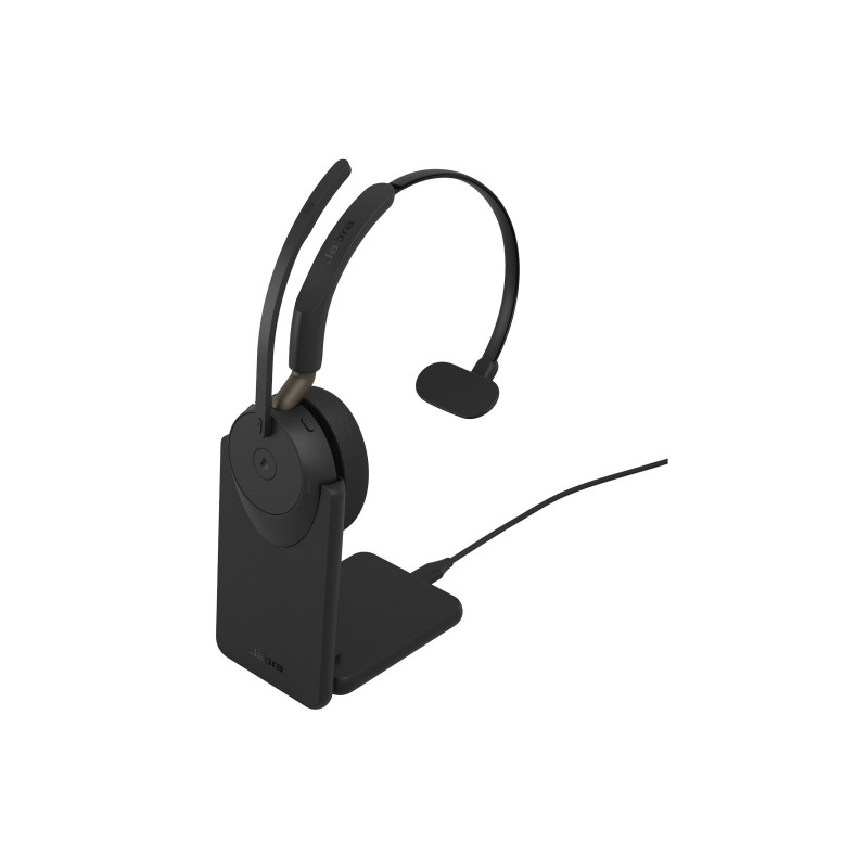 Jabra Evolve3 65 Mono Headset LINK 390a MS met oplaadstandaard, Bluetooth, on-ear