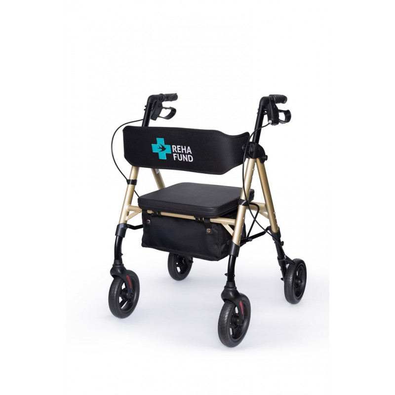 Rehafund Marsylia RF-617/ZŁ vierwielige rollator, goud