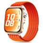 Tech-Protect nylon horlogeband voor Huawei Watch Fit 3 / 4 / 4 Pro / 5 / 5 Pro, oranje
