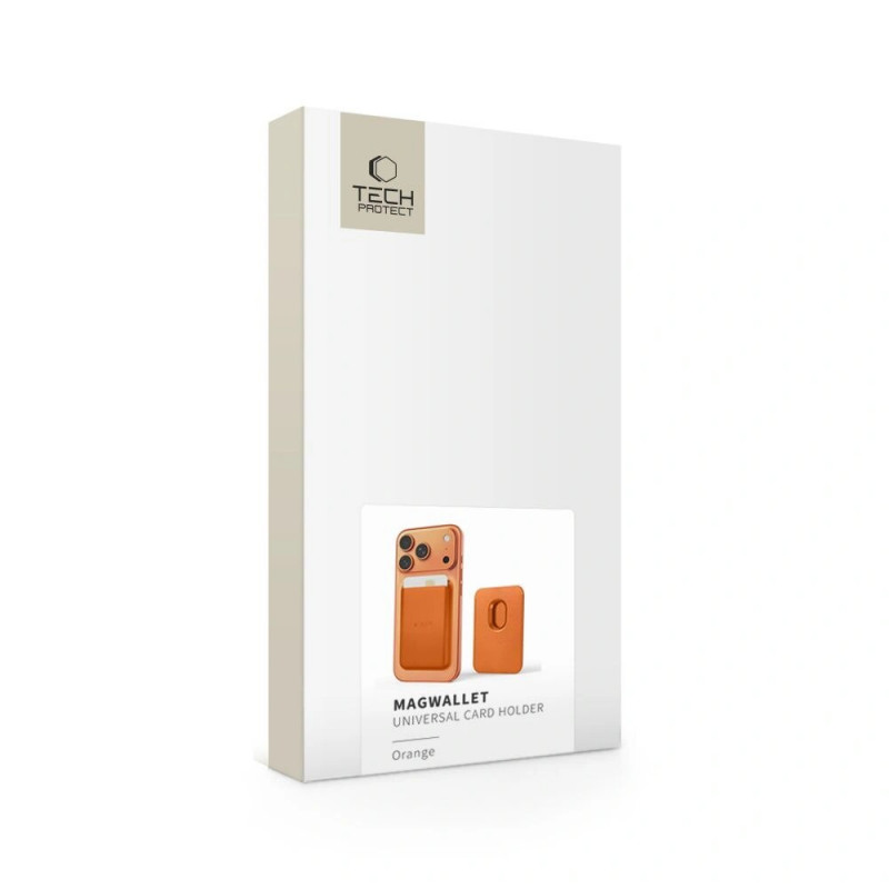 Tech-Protect MagWallet MagSafe universele magnetische kaarthouder, oranje