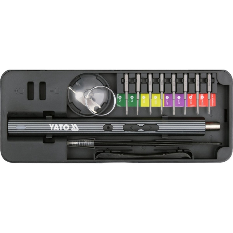 YATO YT-25770 schroevendraaierset met bits, 3,7 V, 56 stuks
