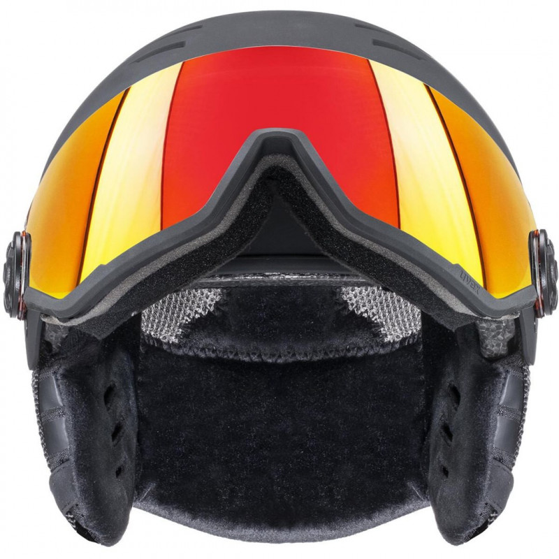 UVEX Wanted Visor skibrilhelm, 58-61 cm (L), zwart
