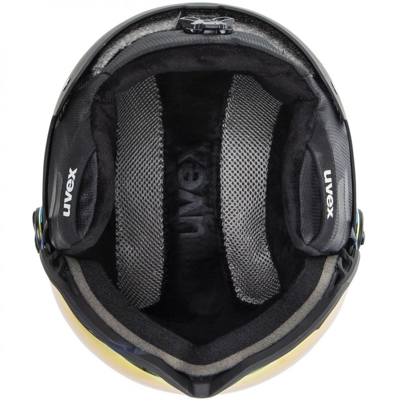 UVEX Wanted Visor skibrilhelm, 58-61 cm (L), zwart