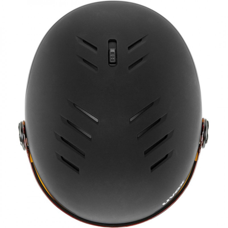 UVEX Wanted Visor skibrilhelm, 58-61 cm (L), zwart