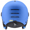 UVEX Rocket jr. Visor kinder skibrilhelm, blauw mat