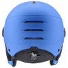 UVEX Rocket jr. Visor kinder skibrilhelm, blauw mat