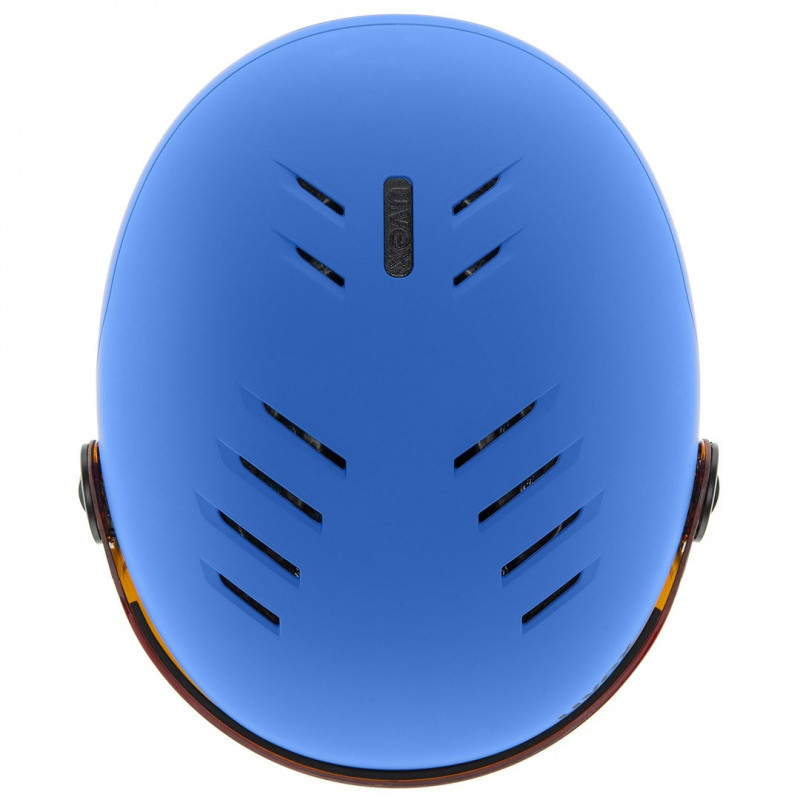 UVEX Rocket jr. Visor kinder skibrilhelm, blauw mat