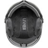 UVEX Wanted Visor pro V skibrilhelm, zwart mat