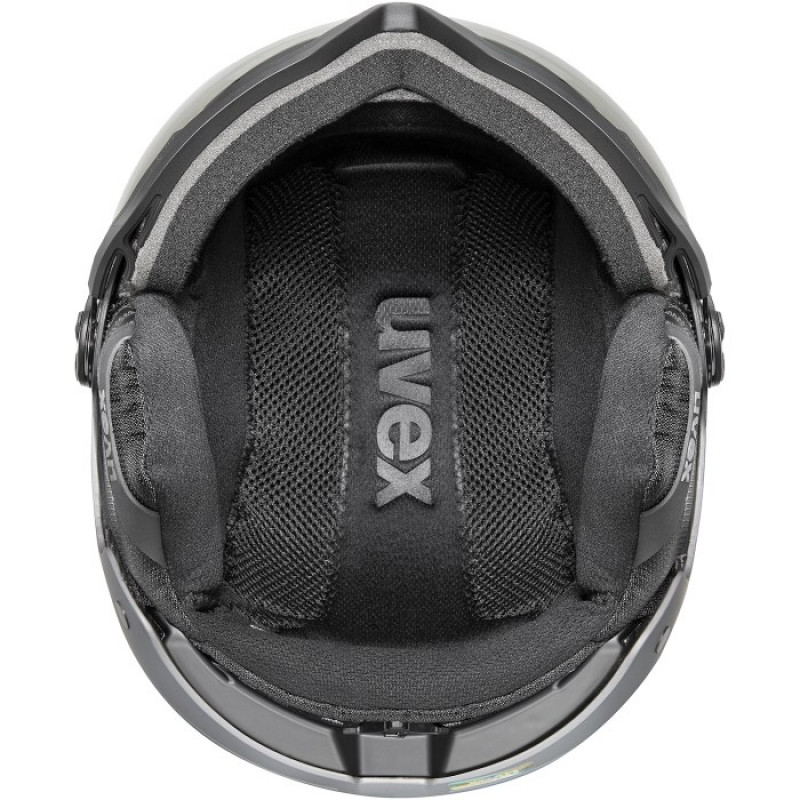 UVEX Wanted Visor pro V skibrilhelm, zwart mat
