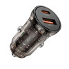 Tech-Protect CC01 2-poorts autolader USB-A / USB-C, PD 45W / QC 3.0, zwart