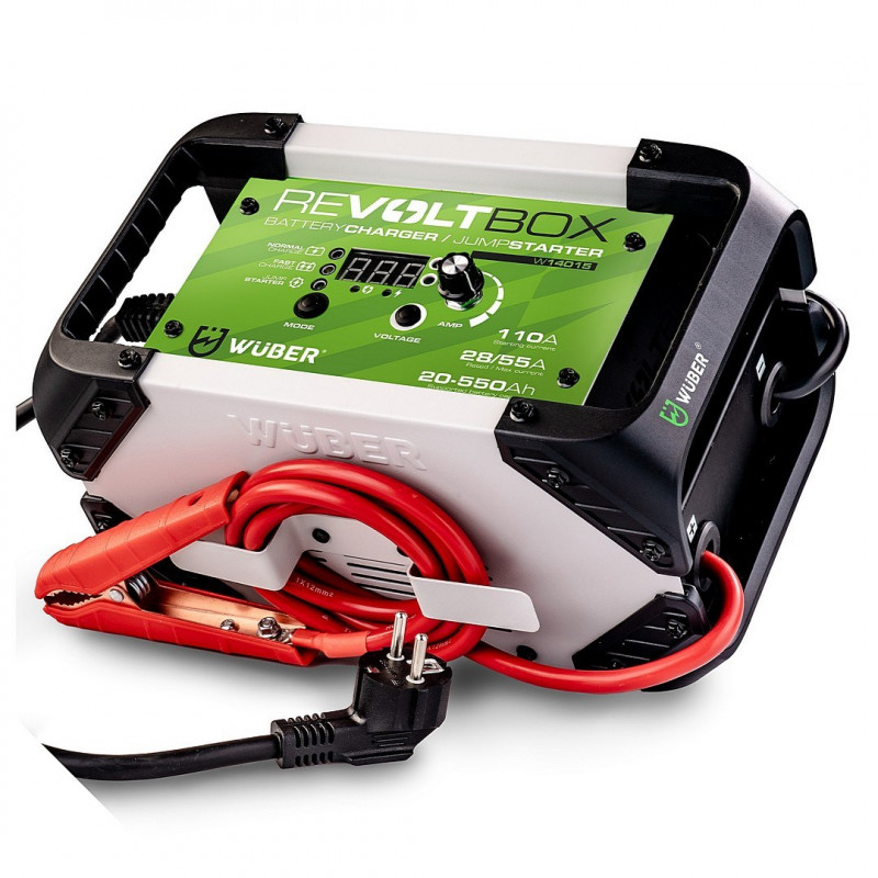 Wuber W14015 automatische acculader voor auto's met jumpstart, 110 A